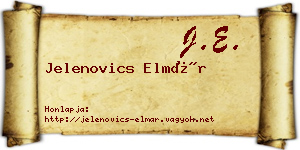Jelenovics Elmár névjegykártya
